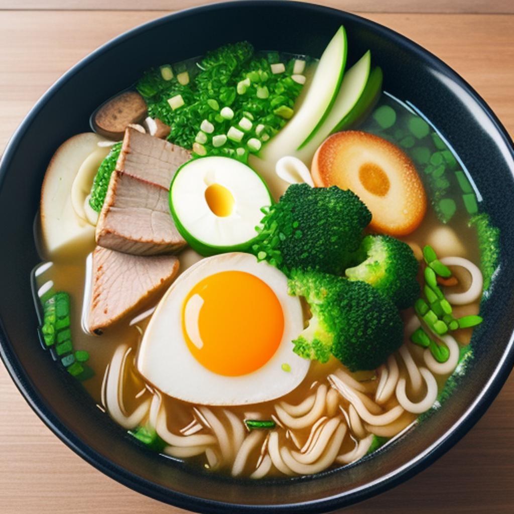 Combine ramen with nature by @ai_generated