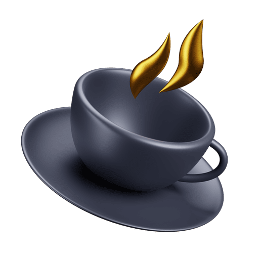 Cup, premium, tea 3D illustration