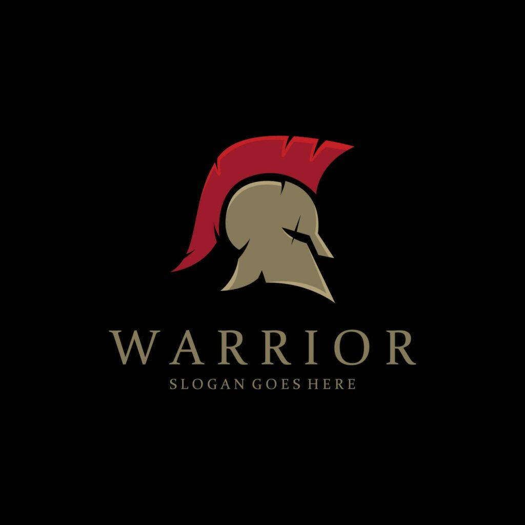 Spartan Helmet Creative Logo Icon Stock Free