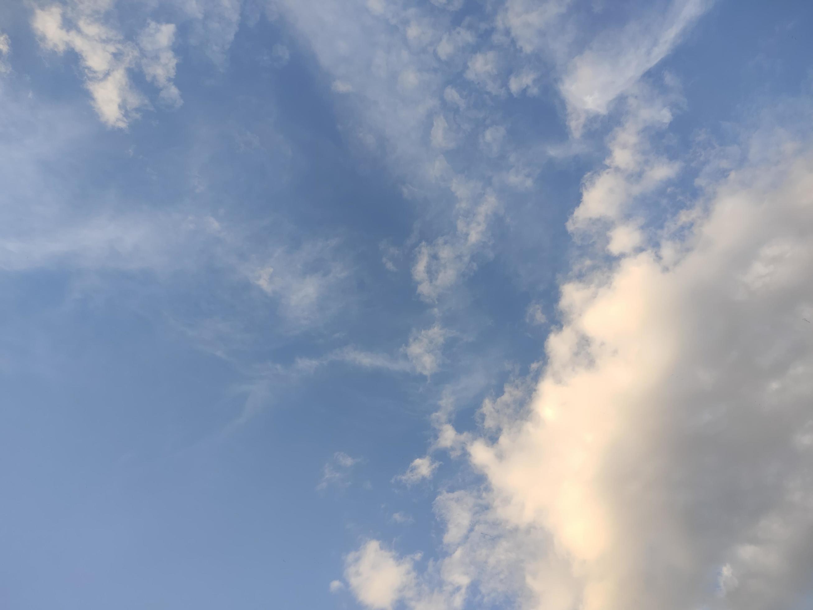 nature sky background cloudy The vast blue sky and clouds. blue sky background with tiny clouds nature. Stock Free Stock Free