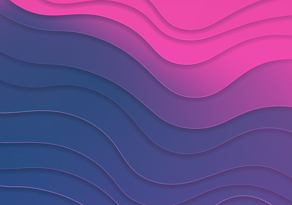 
									Abstract pink and green gradient wavy shadows background. Vector. Free Vector