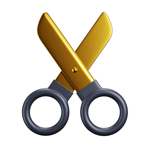 Scissor 3D illustration