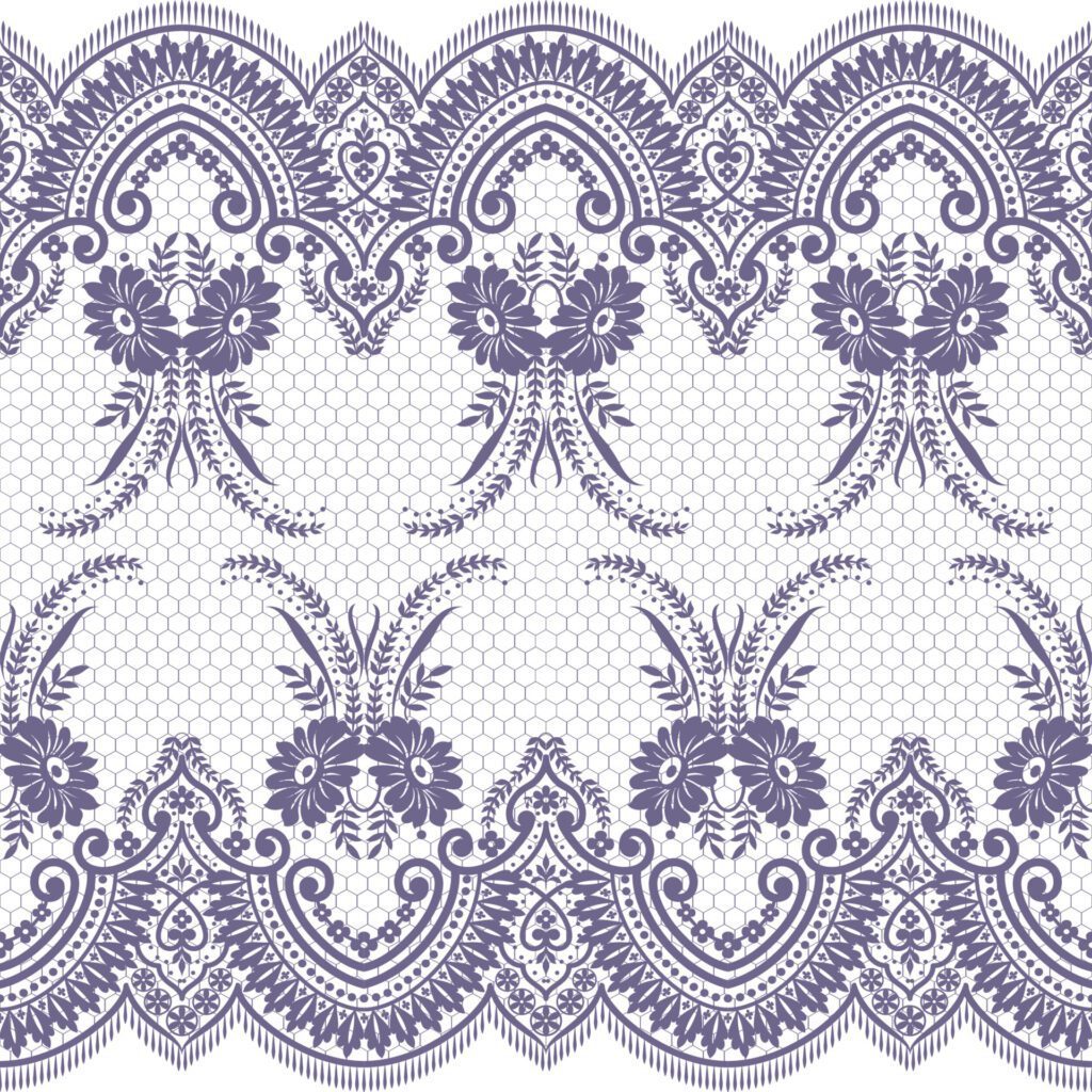 Seamless flower lace pattern Free Vector