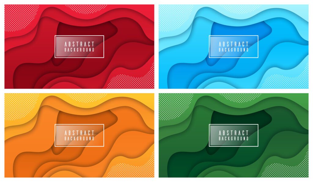 Colorful liquid and geometric background with fluid gradient shapes Free Vector