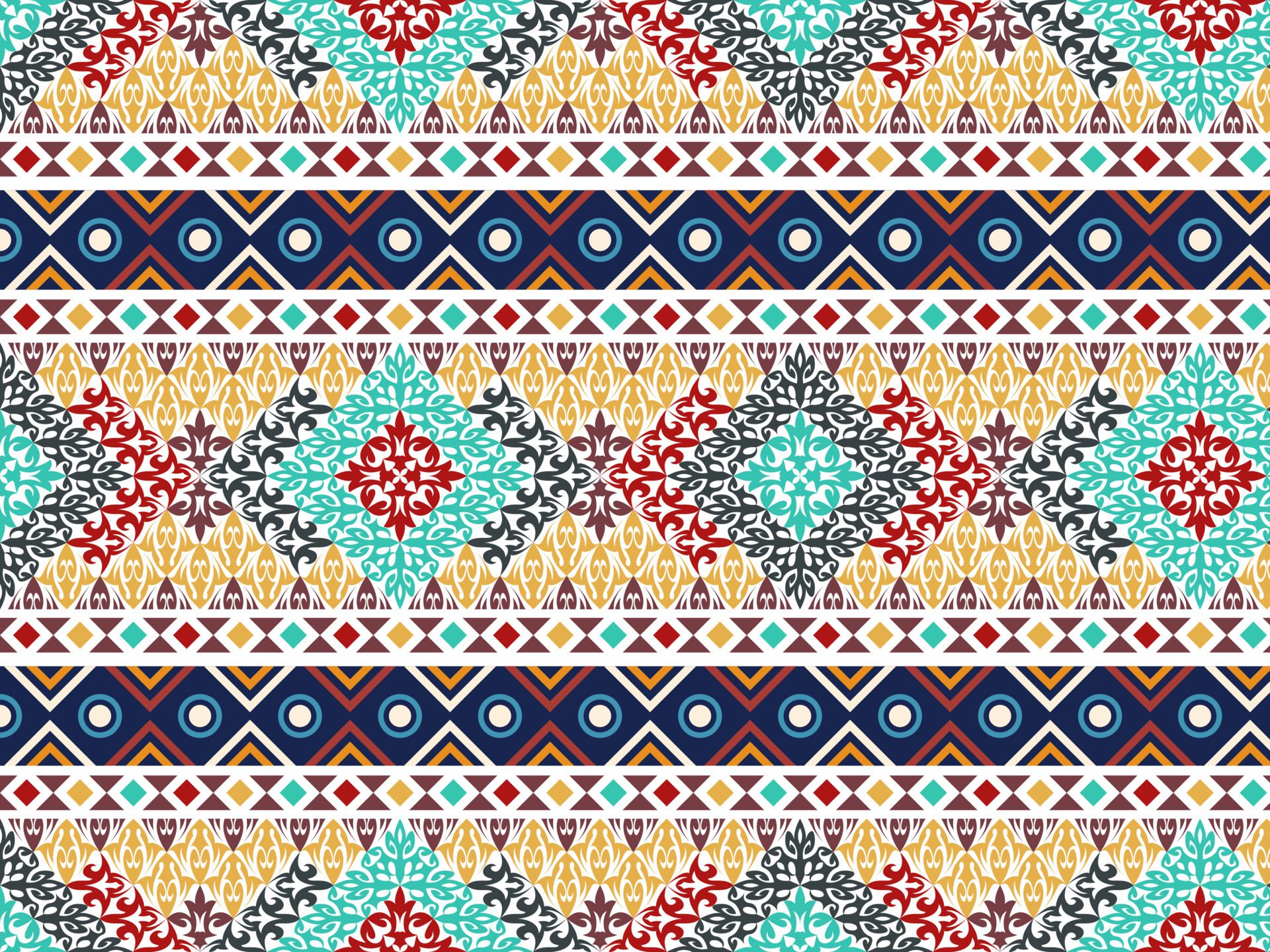 elegant ethnic pattern background Free Vector