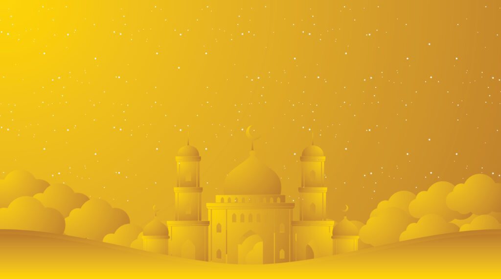 Islamic Background. Eid Mubarak Background. Ramadan Kareem Background. Free Vector