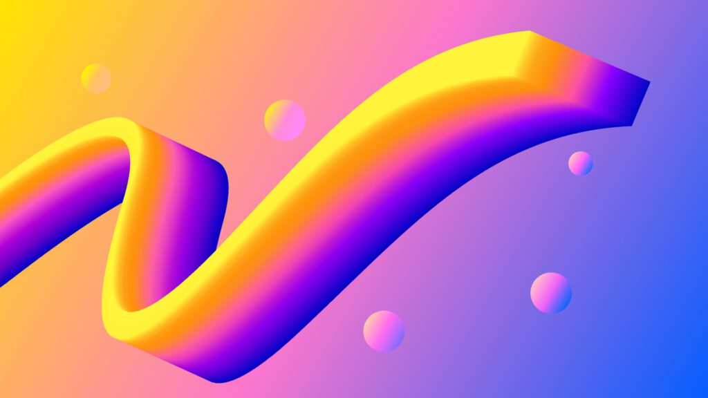 abstract wave background with colorful gradation Free Vector