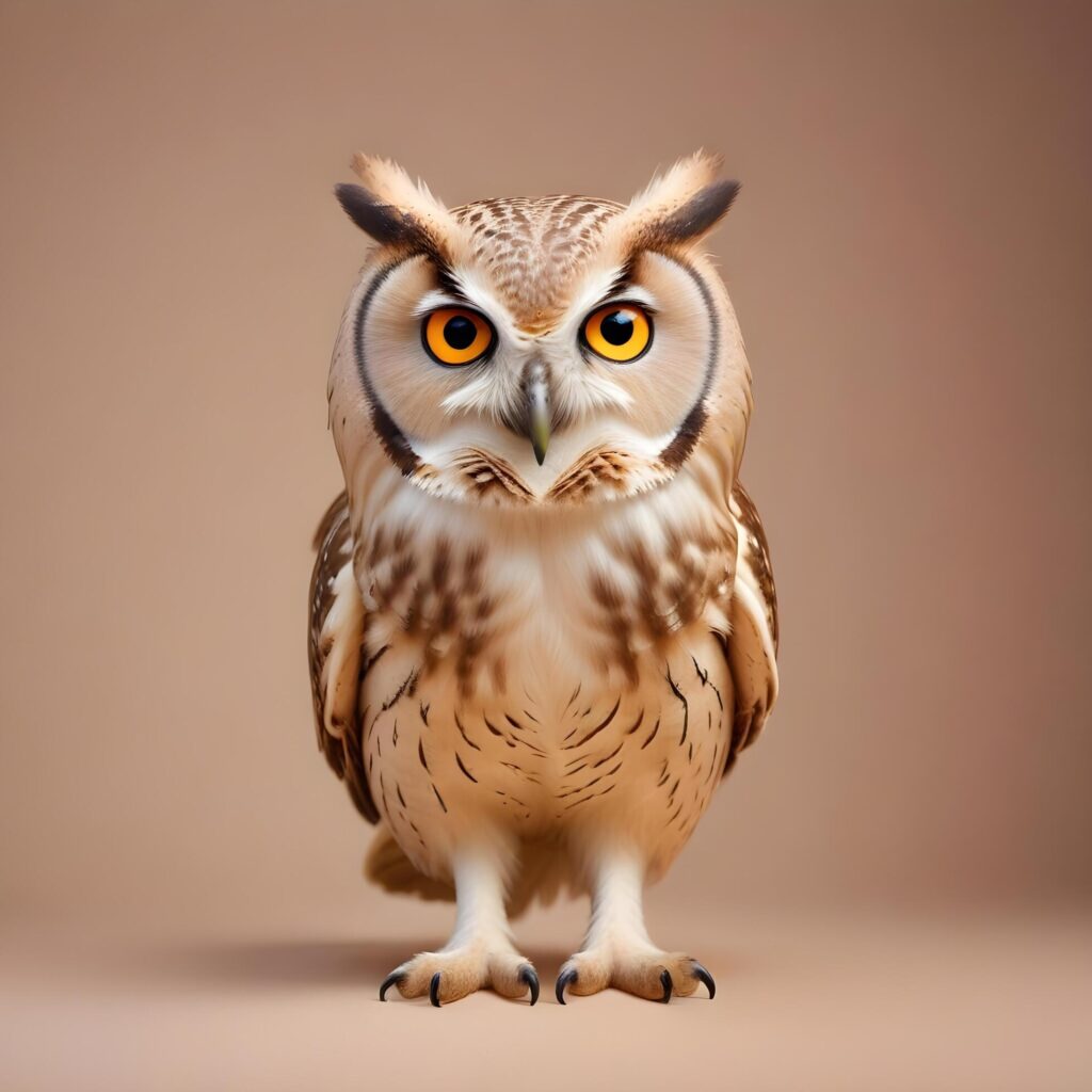 owl on lite background Stock Free