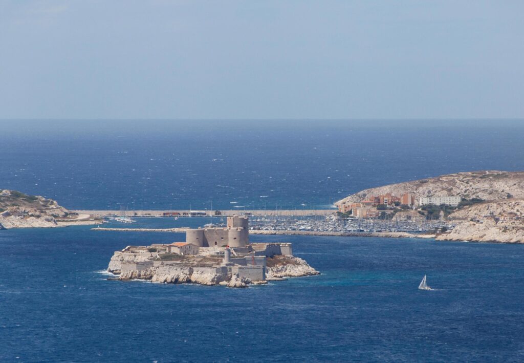 view on island If in Marseille Bay, France Stock Free