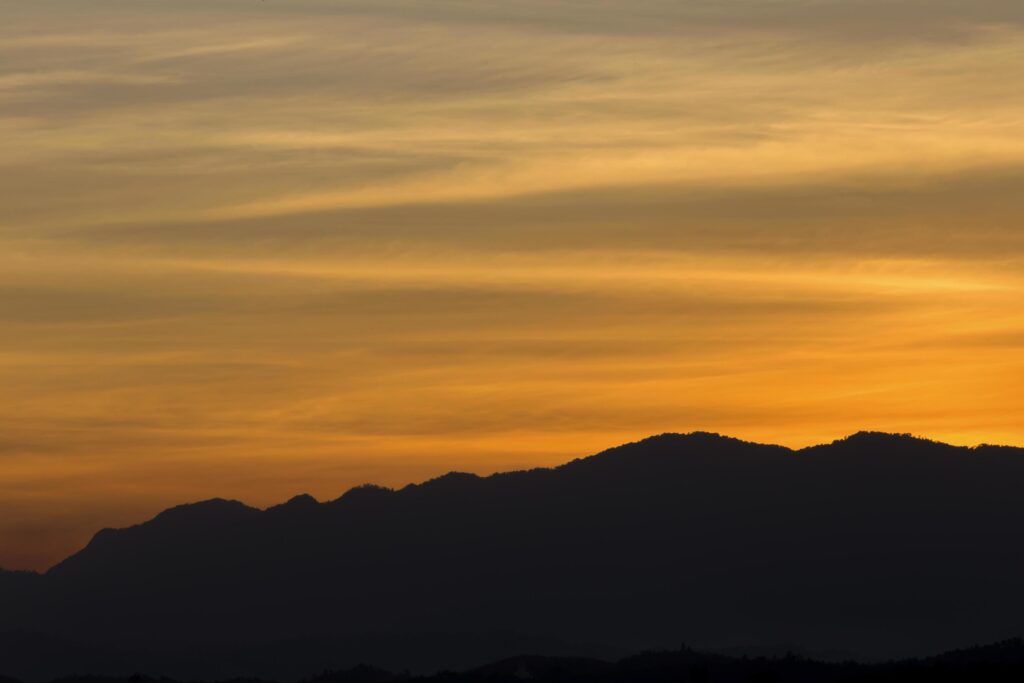 Beautiful sky at sunrise Natural background Stock Free