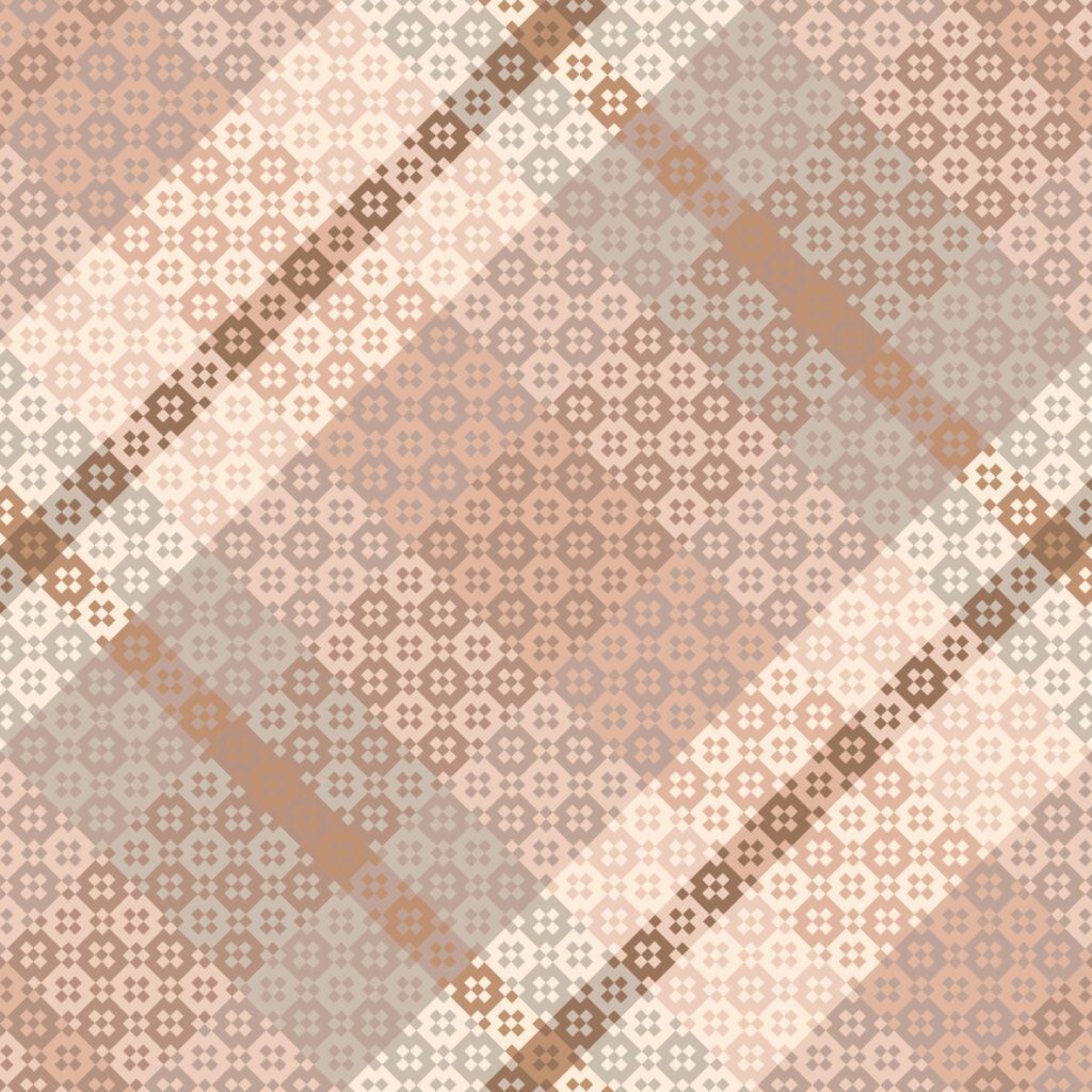 Tartan plaid pattern with texture and warm color. Free Vector