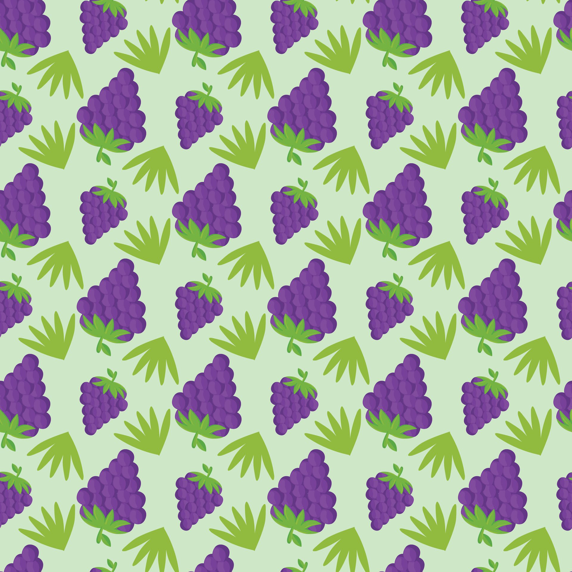 Berry Harvest Seamless Pattern Design Free Vector