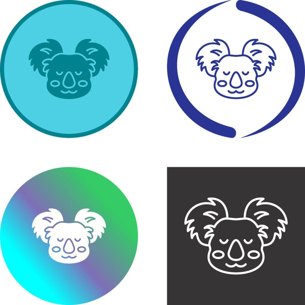 Koala Icon Design Stock Free