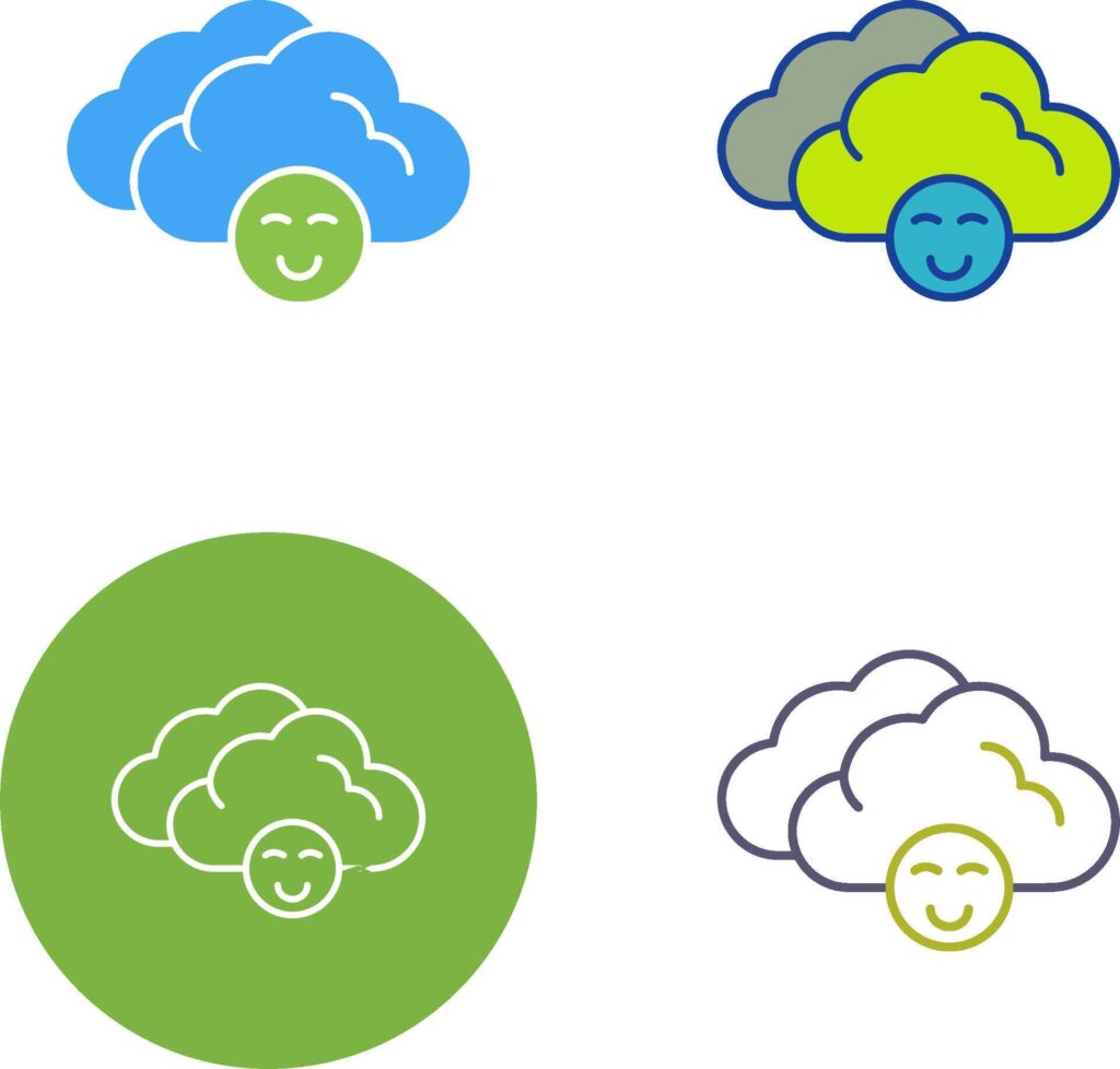 Cloudy Icon Design Stock Free