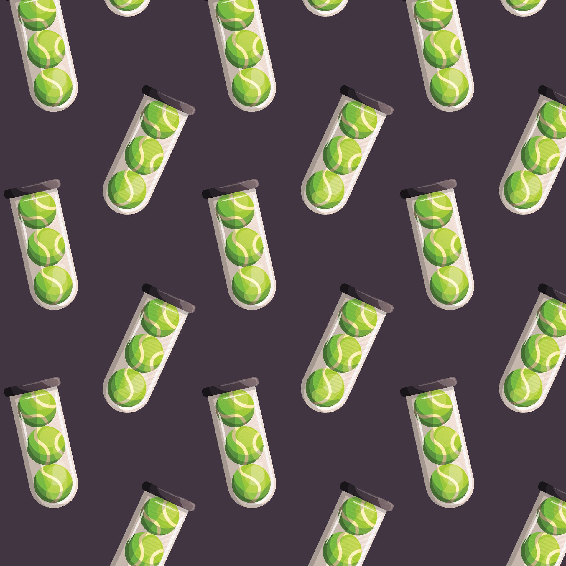 tennis ball bottle pattern illustration Free Vector