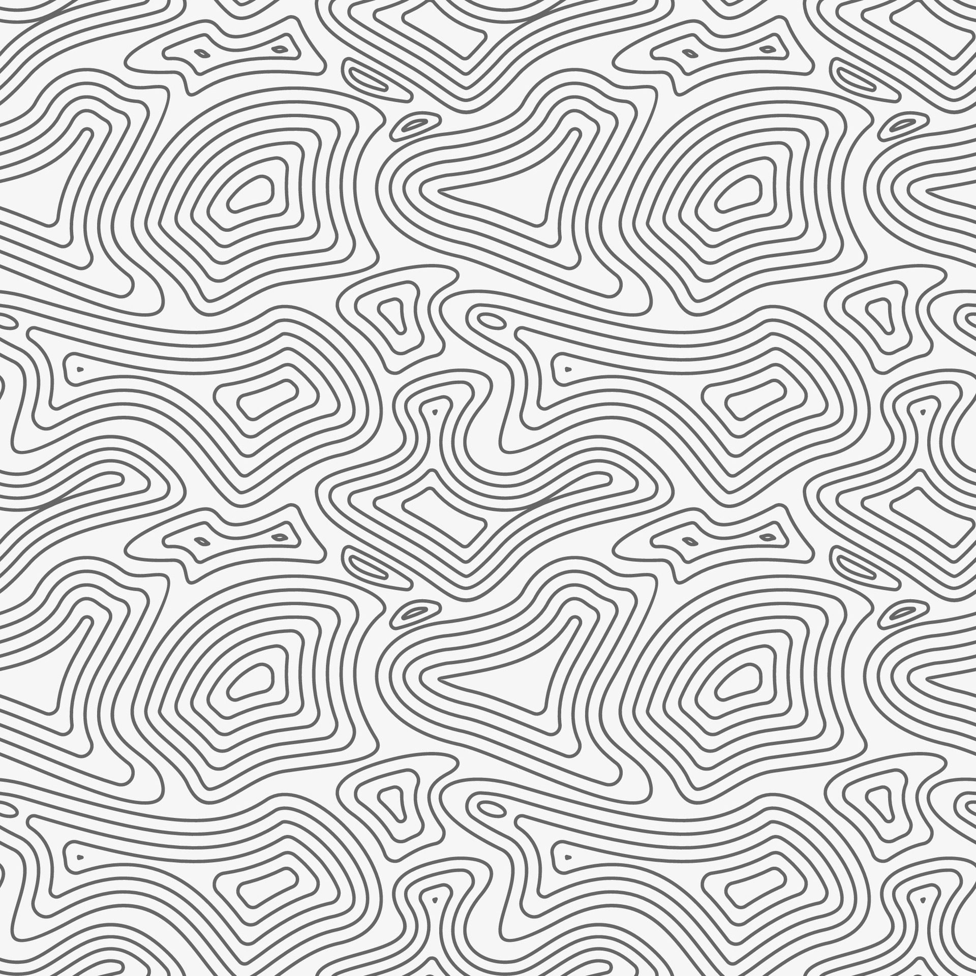 Topographic Map Seamless Pattern. Vector Background Free Vector