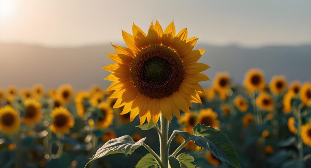 yellow Sun flower background Stock Free