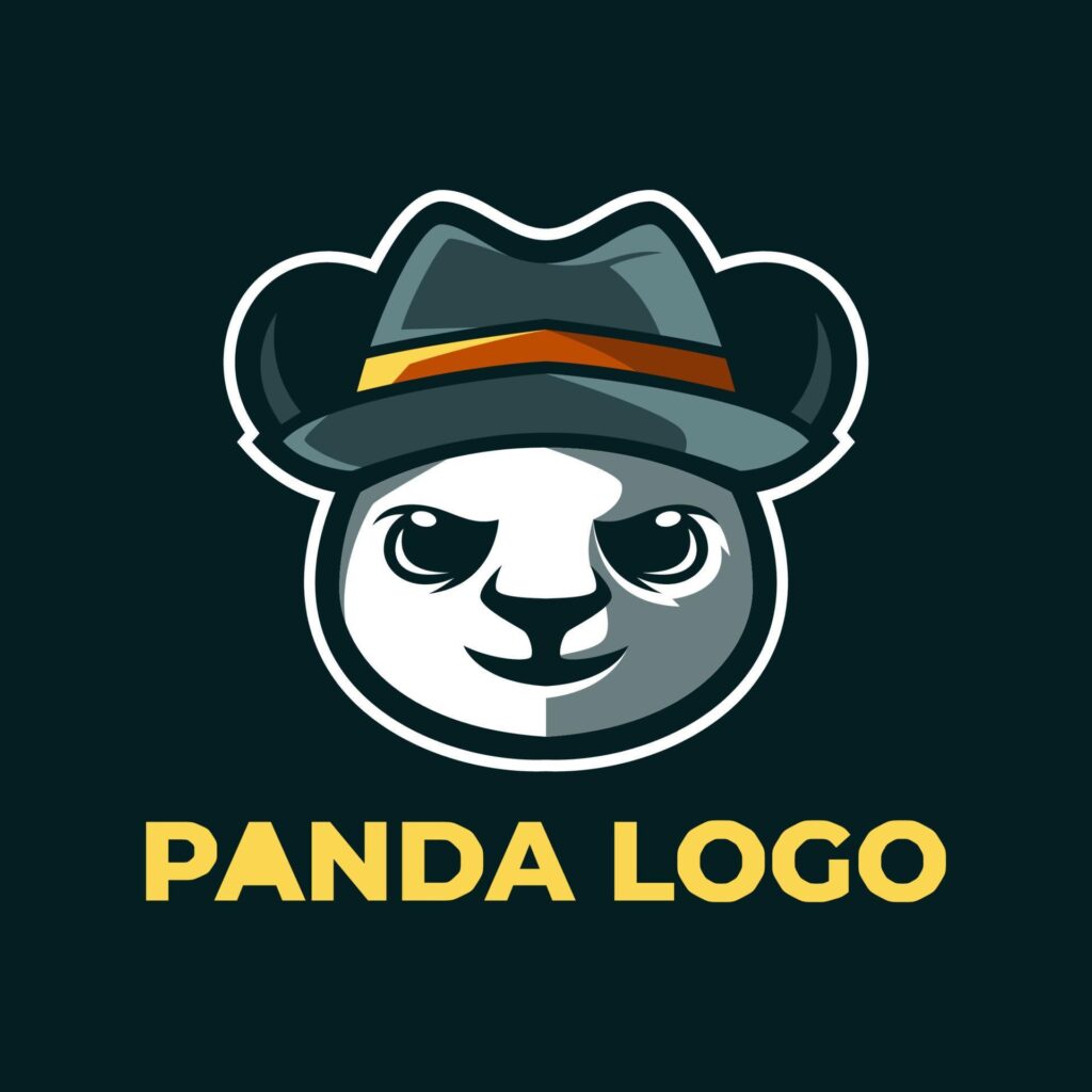 Panda Mascot Logo Templates Stock Free and Free SVG