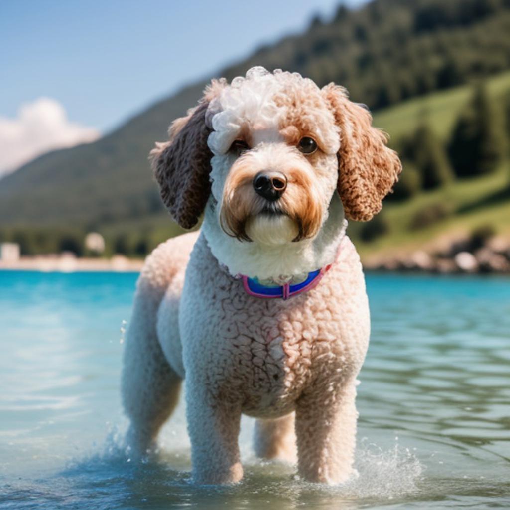 Een lagotto romagnolo in by @ai_generated