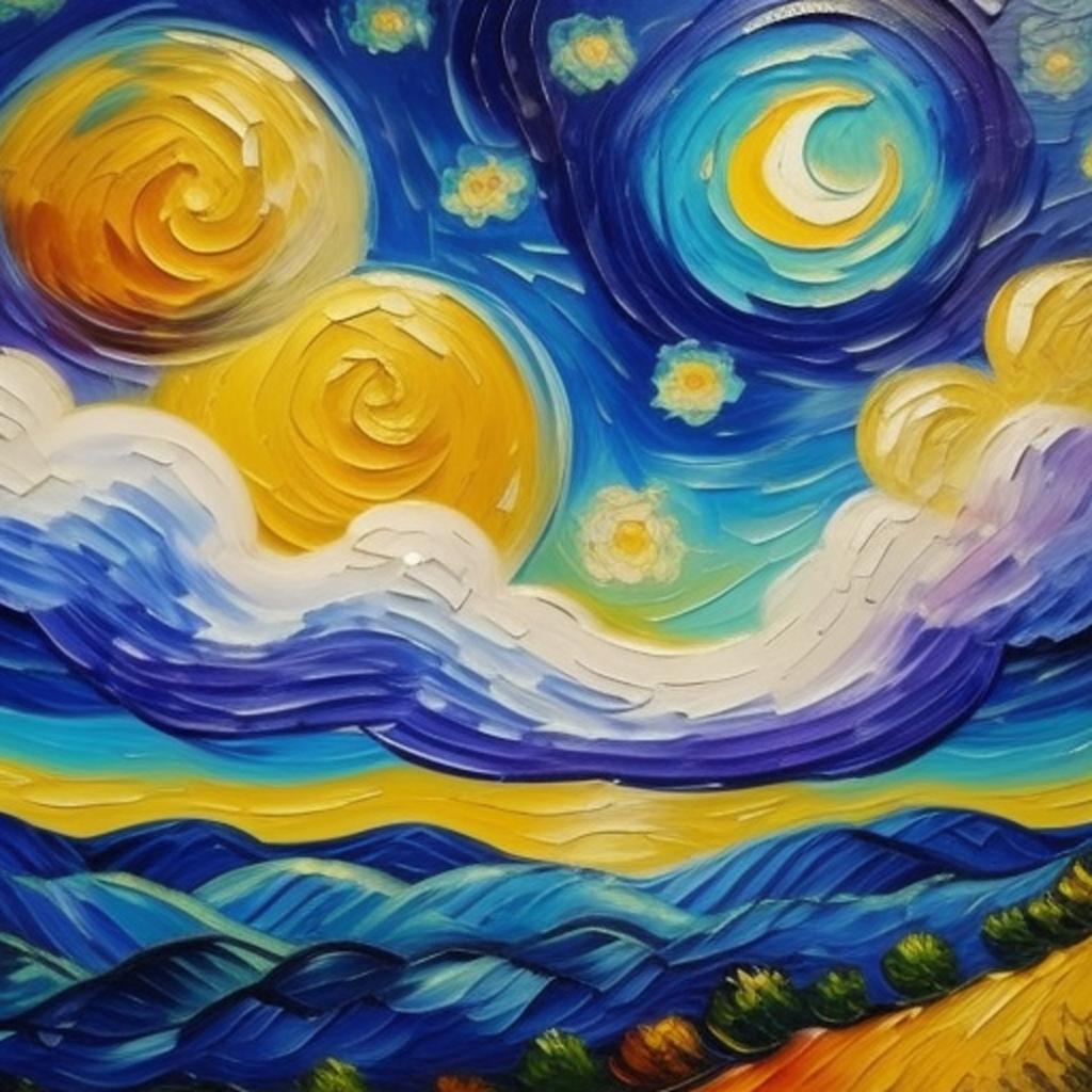 Van gogh sky by by @ai_generated