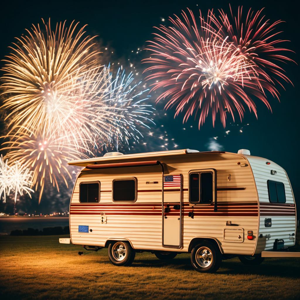 4th of july, camper, by @ai_generated