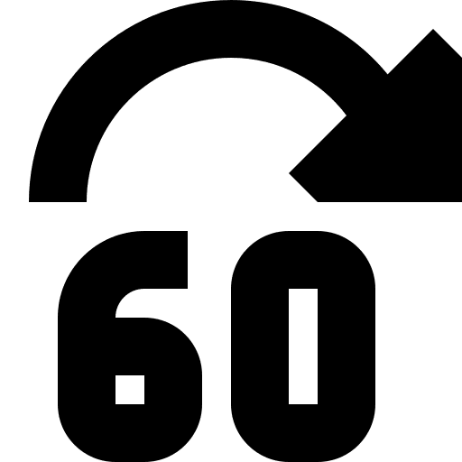 Forward, sixty, seconds icon