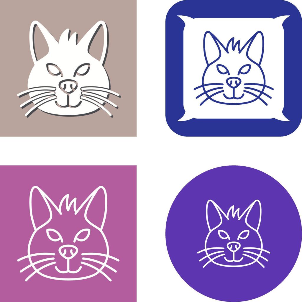 Cat Icon Design Stock Free