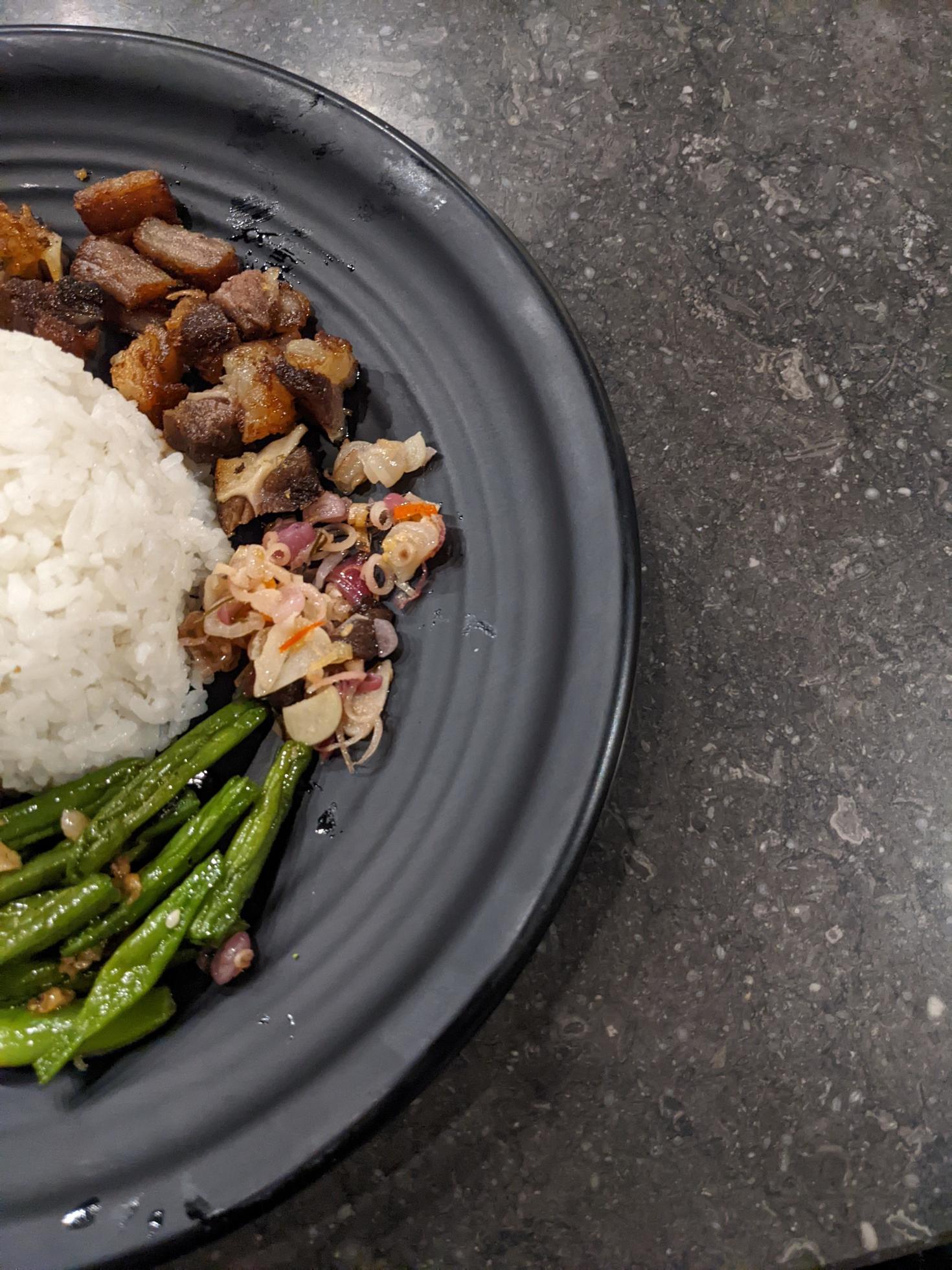 Nasi tumis smoke beef, traditional food of Semarang Central Java. The photo is suitable to use for food background, poster and food content media. Stock Free