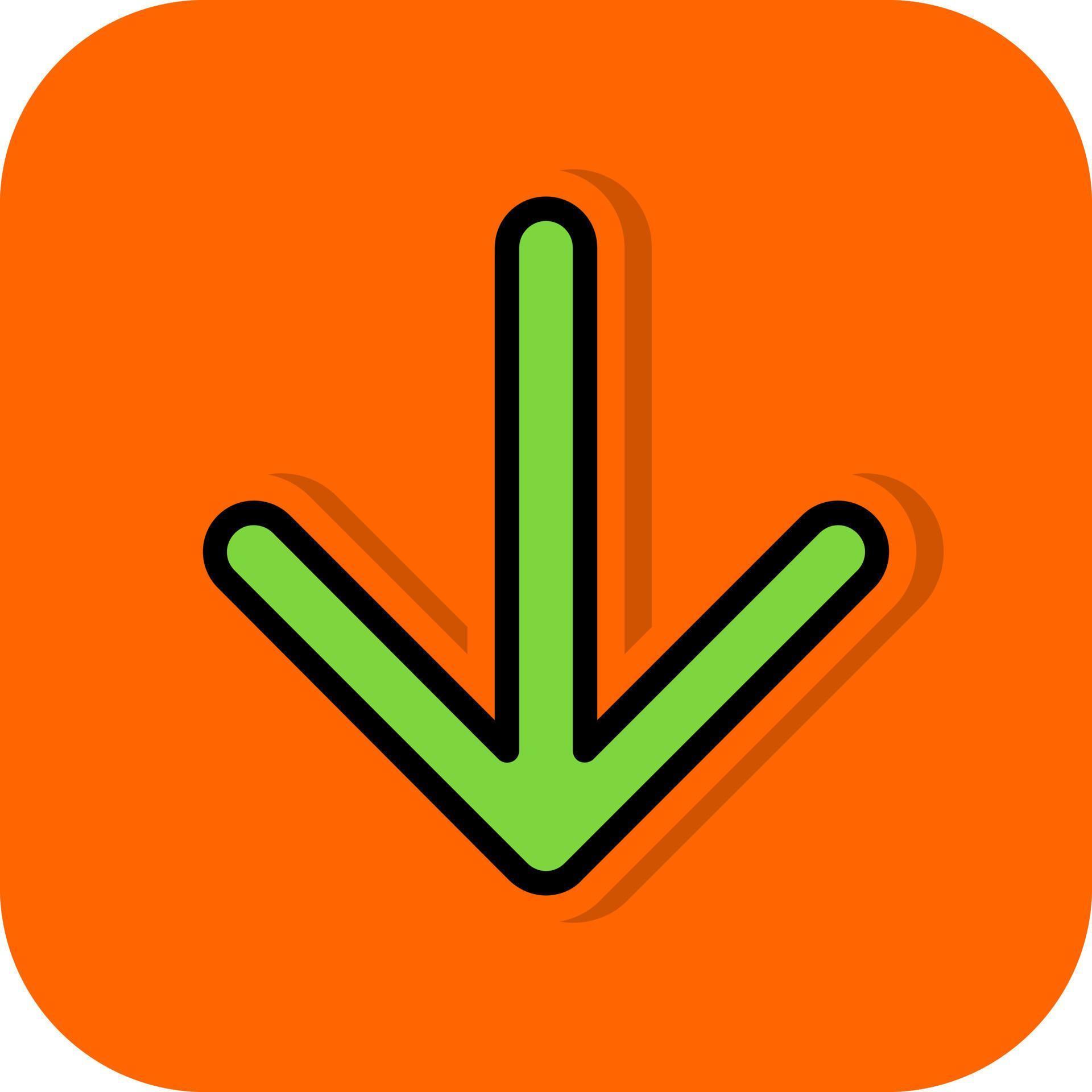 Arrow Down Vector Icon Design Stock Free