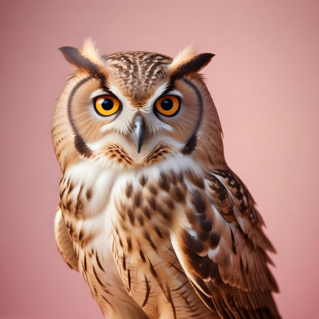 owl on lite background Stock Free