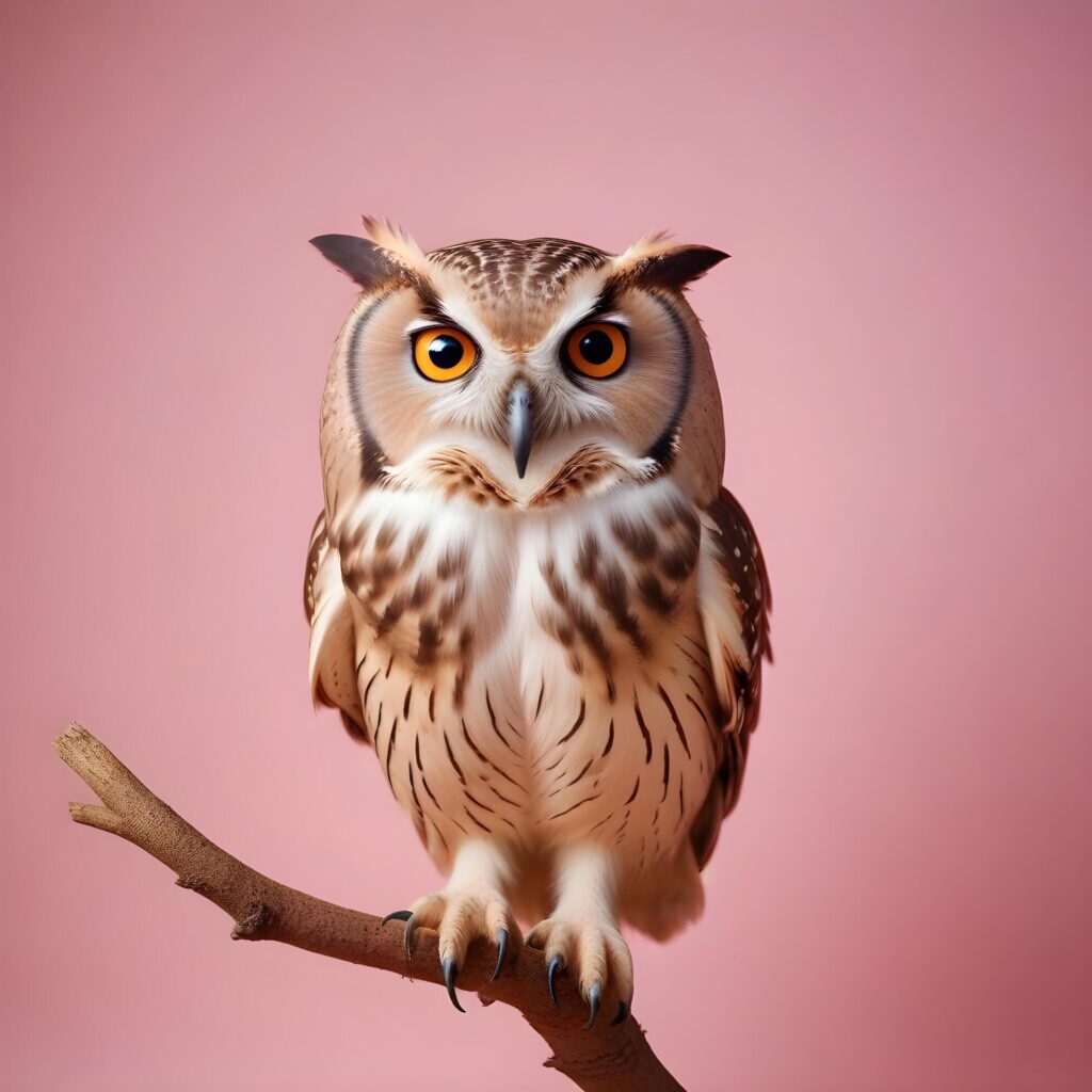 owl on lite background Stock Free