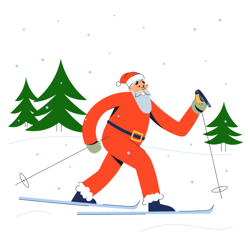 Santa, santa claus, christmas illustration