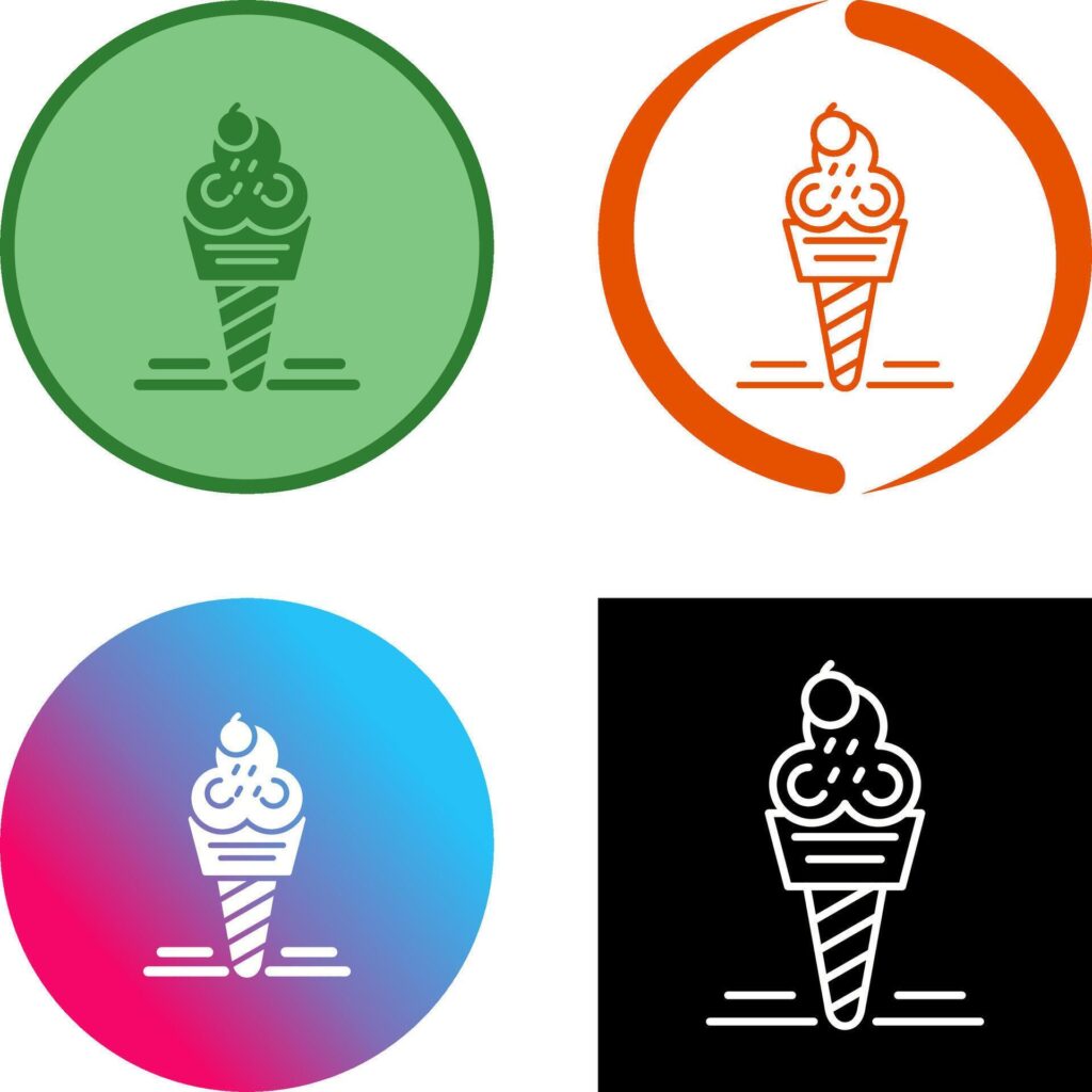 Ice Cream Icon Design Stock Free