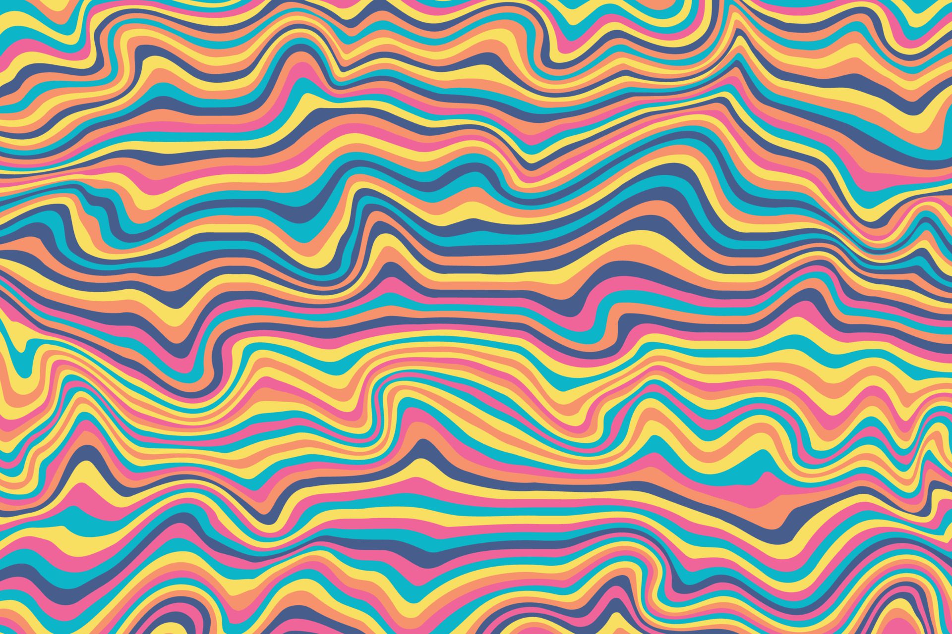 Abstract psychedelic groovy background. Abstract background. Free Vector