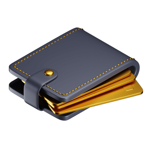 Wallet, iso, premium 3D illustration