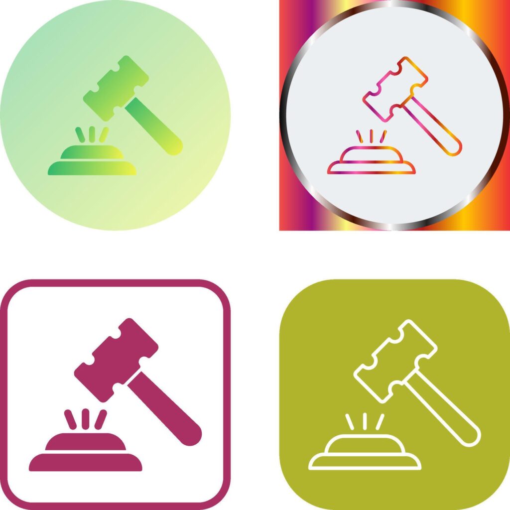 Gavel Icon Design Stock Free