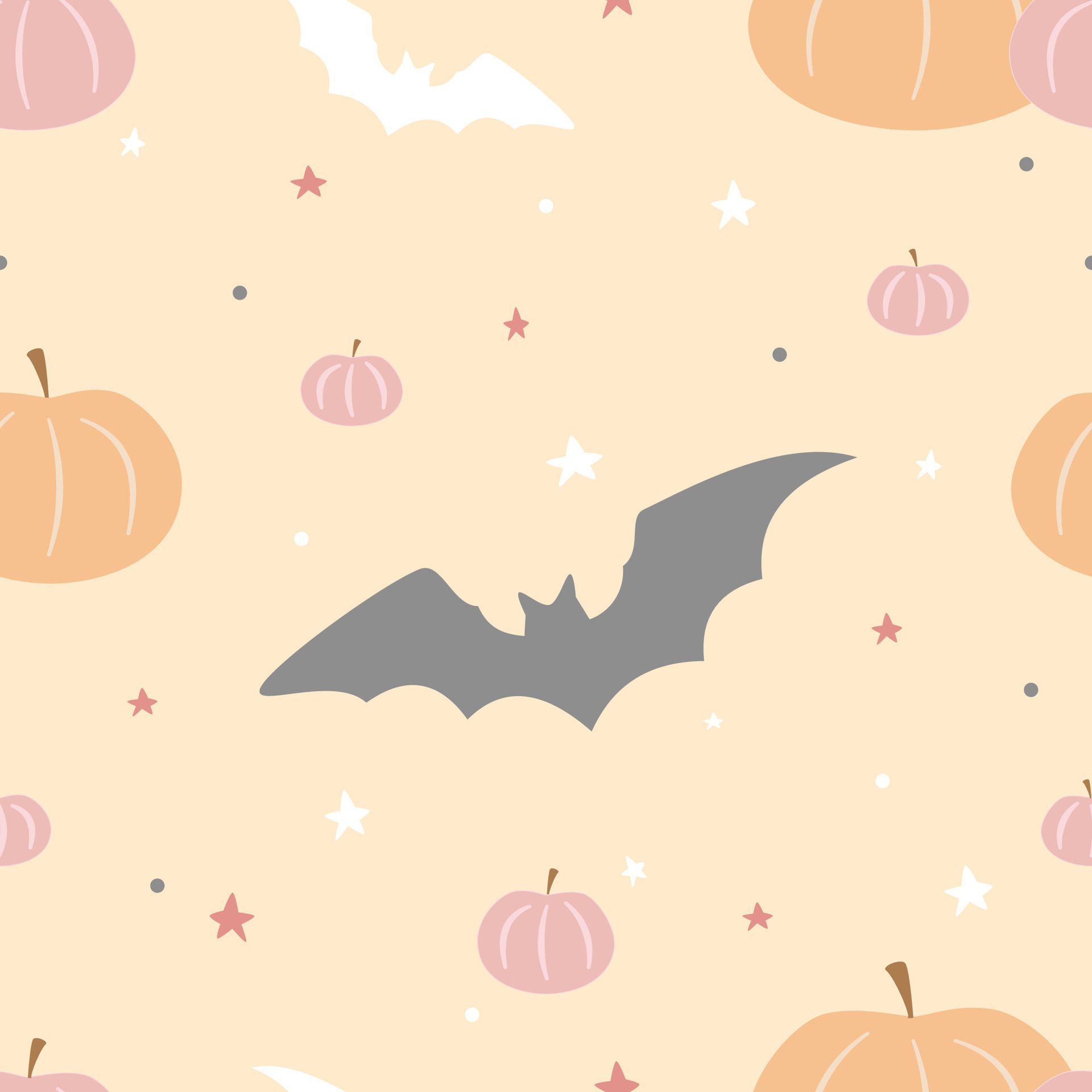 Seamless pattern with bat halloween Free Vector