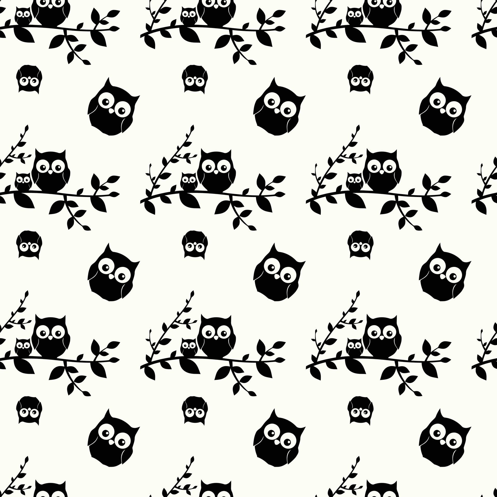 Owls In Dreamgarden Seamless Pattern Design Free Vector