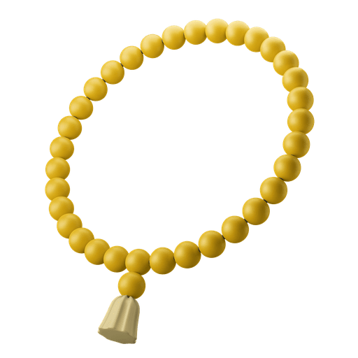 Tasbih, dhikr, prayer 3D illustration