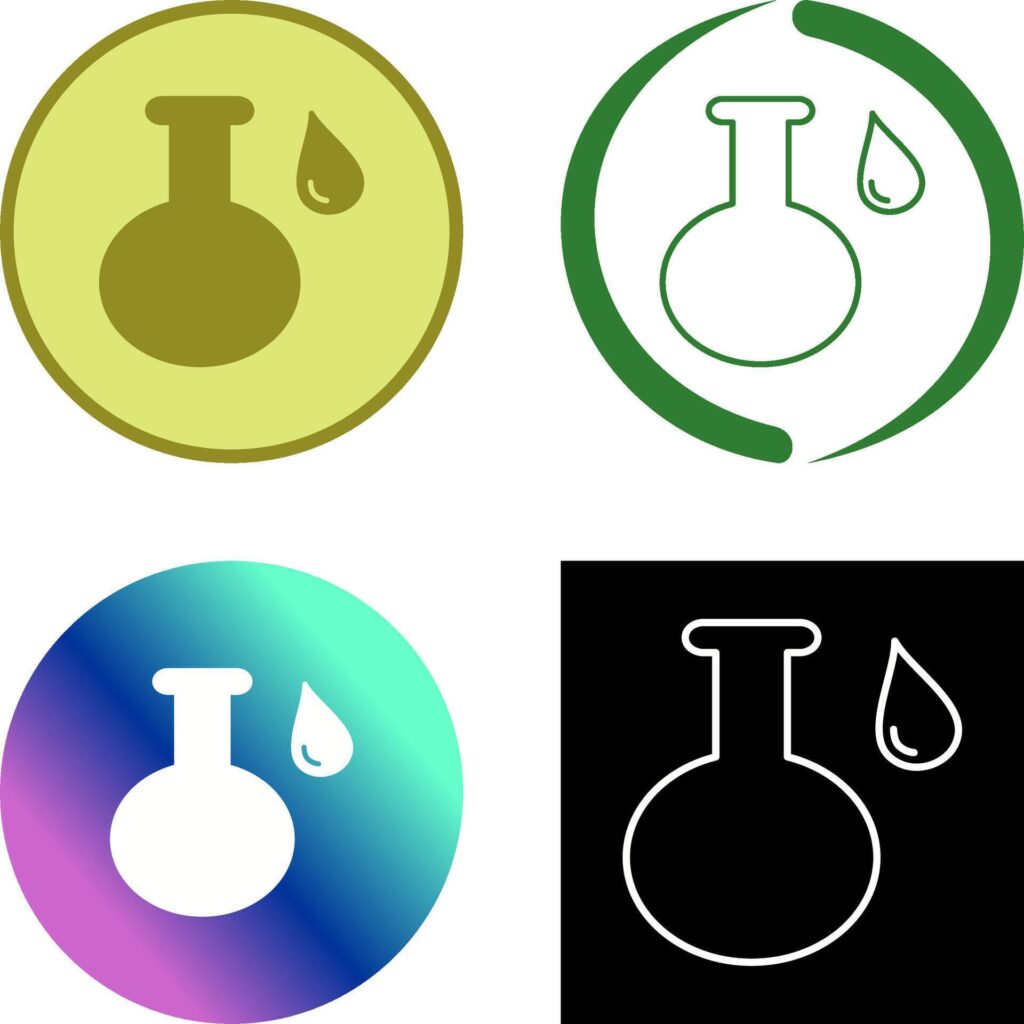 Acidic Liquid Icon Design Stock Free