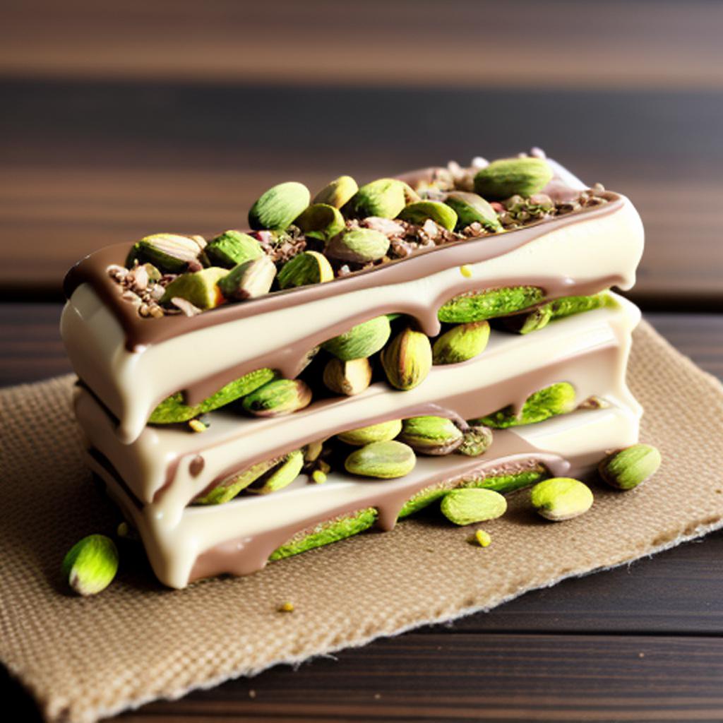 Pistachio Kinder Bueno by by @ai_generated