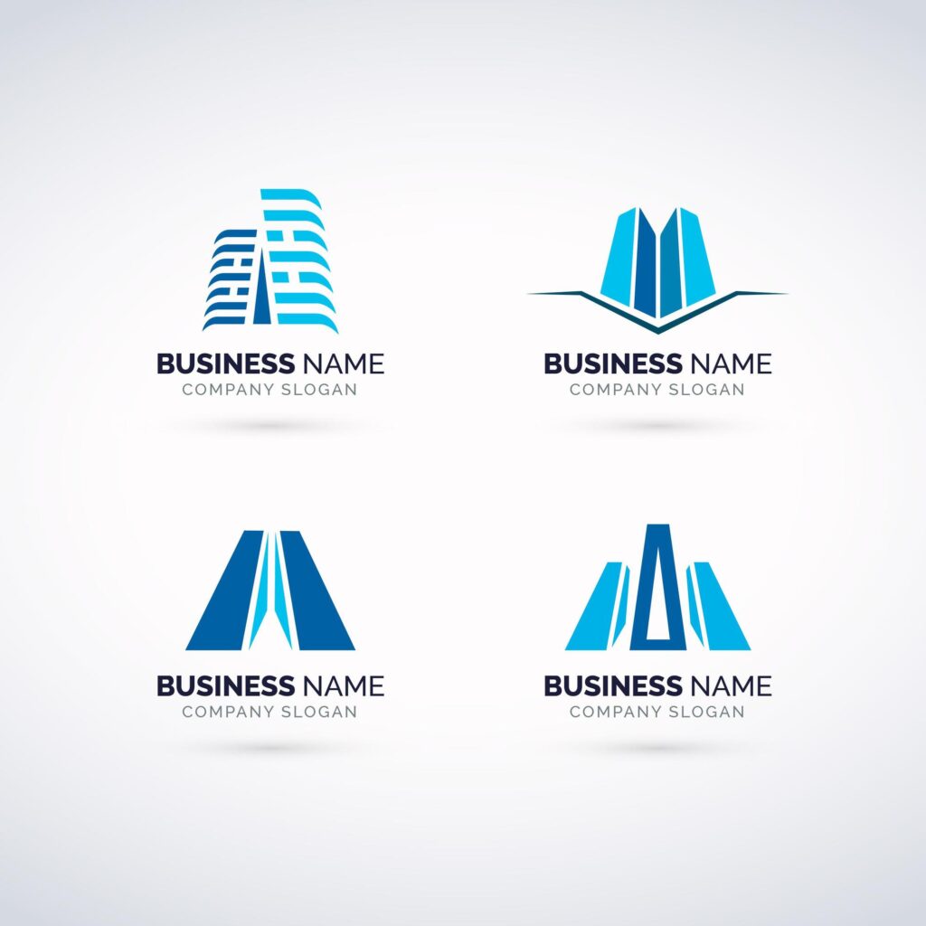 Real Estate Logo Set Stock Free