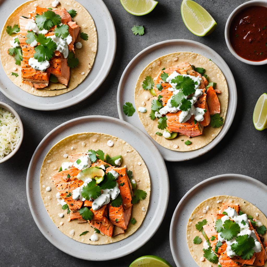 Salmon tacos by @nijaeatz by @ai_generated