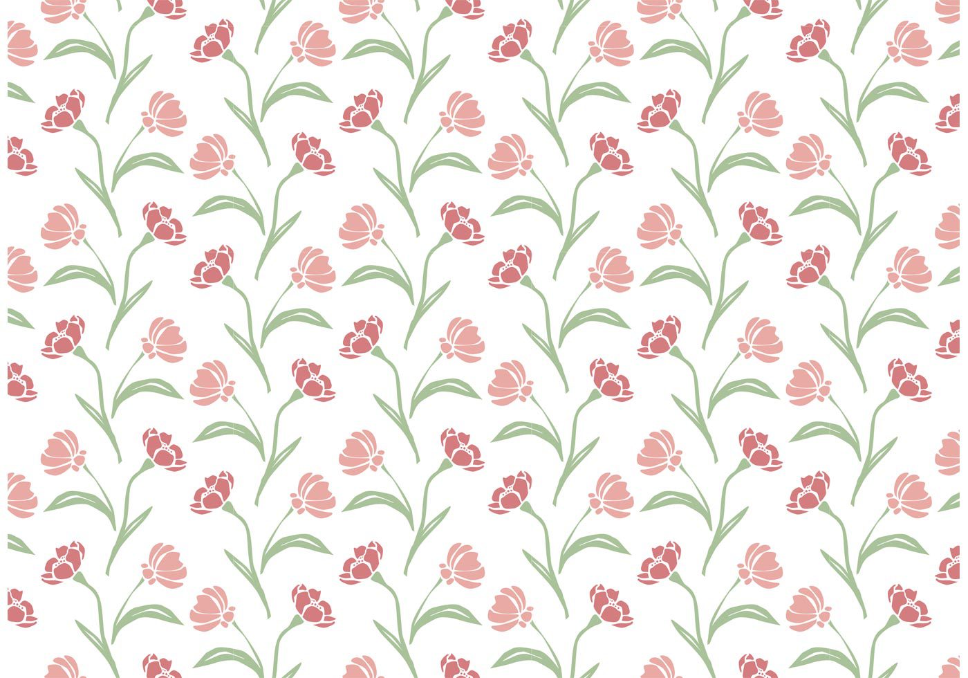 Wildflower Repeat Pattern Free Vector and Free SVG