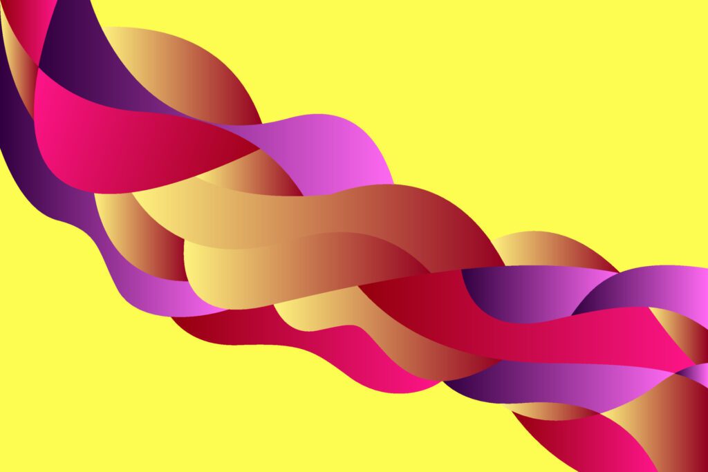 Colorful Wave Background Template Design Free Vector and Free SVG