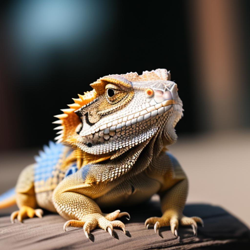 Happy bearded dragon by by @ai_generated