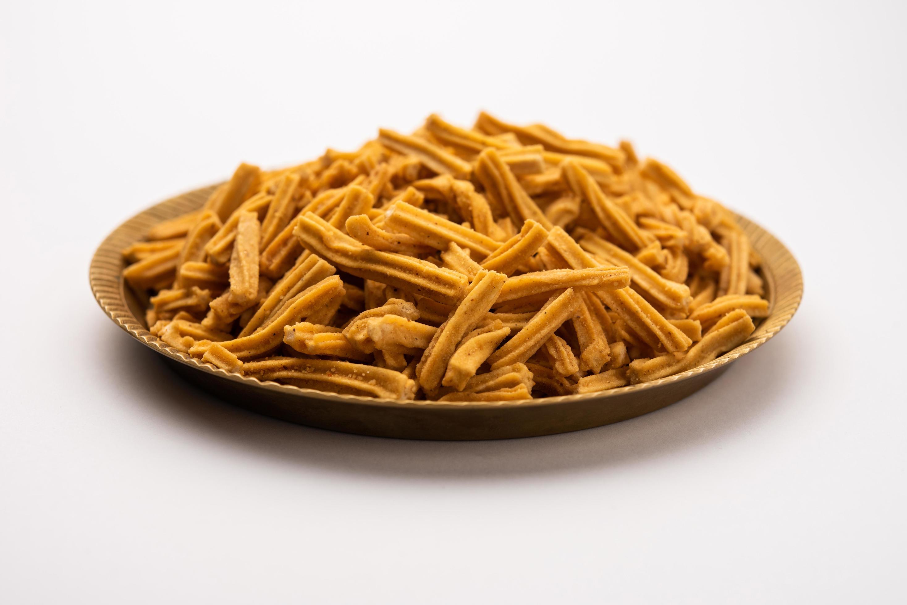 Salted Soya Sticks Indian namkeen food Stock Free