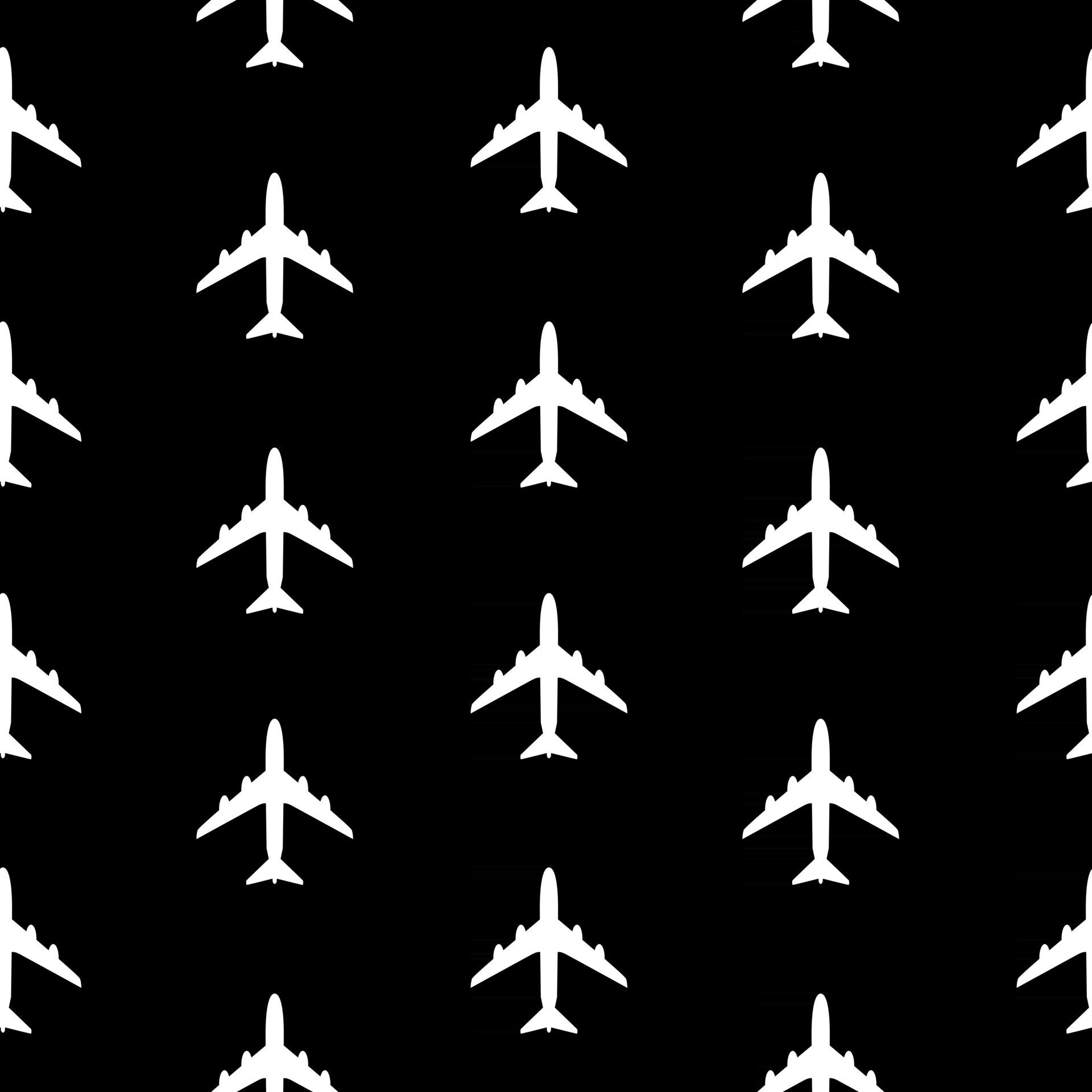 Airplane Seamless Pattern on Background Vector Illustration Free Vector