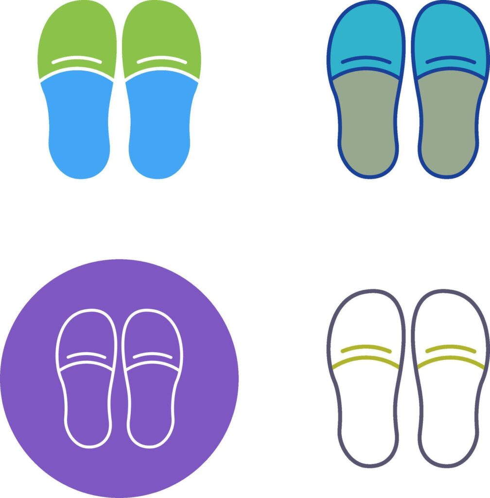 Slippers Icon Design Stock Free