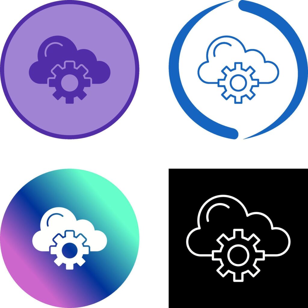 Cloud Computing Icon Design Stock Free